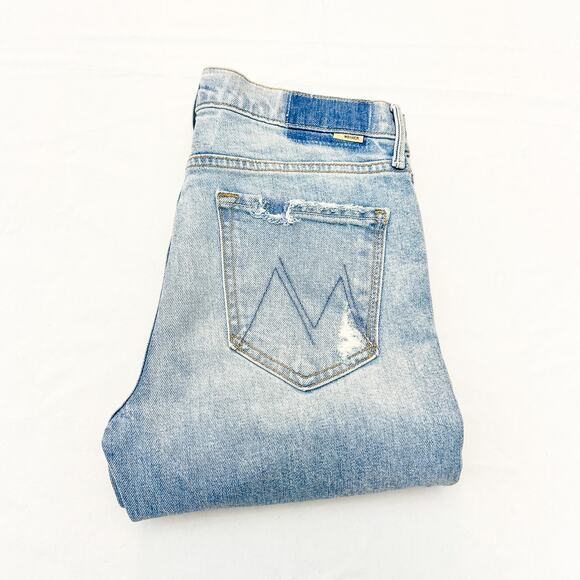 MOTHER Denim - Mother Superior The Rascal Ankle Undone Vacation Temptation Denim Jeans Size 26